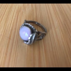 Vintage Sterling silver ring with leaf